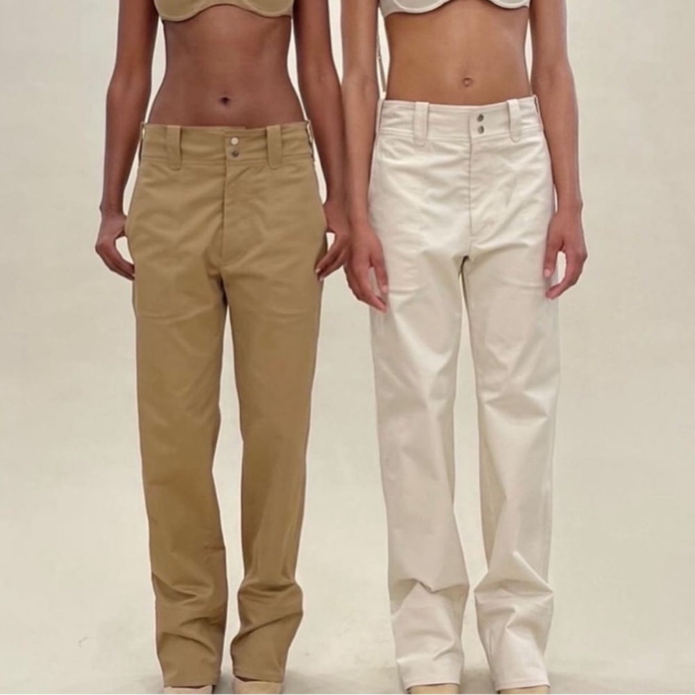 🆕ORSEUND IRIS CREAM CARPENTER PANTS SIZE MEDIUM NWT - Picture 2 of 7